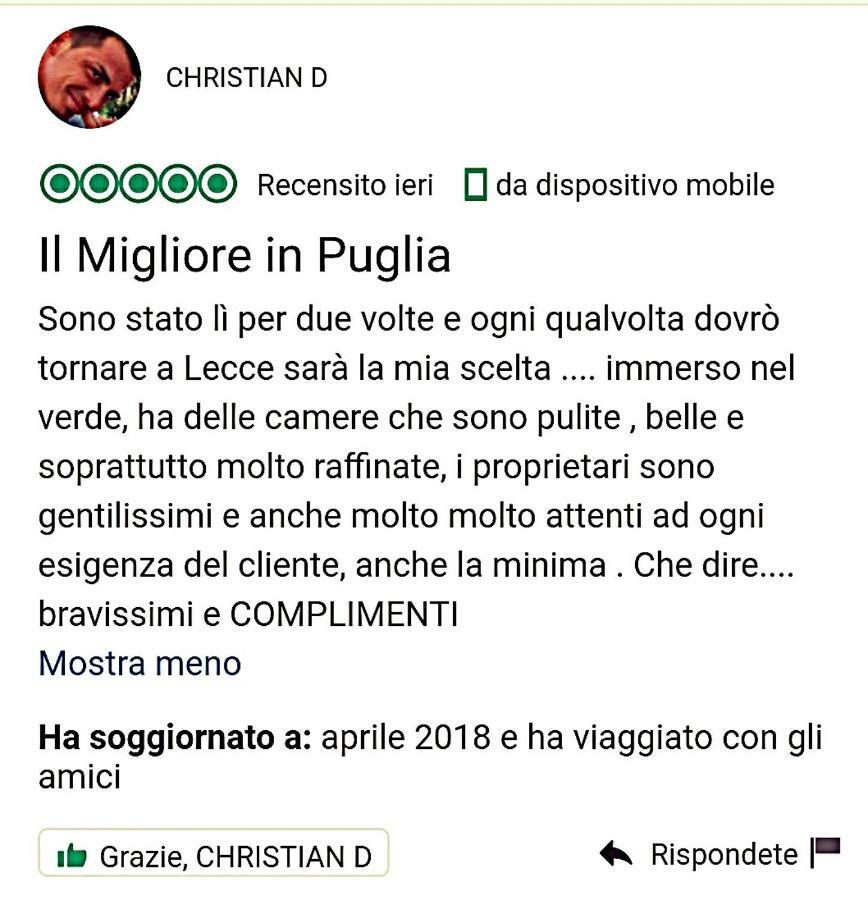 Il Casale Dei Principi Bed and Breakfast Λέτσε Εξωτερικό φωτογραφία